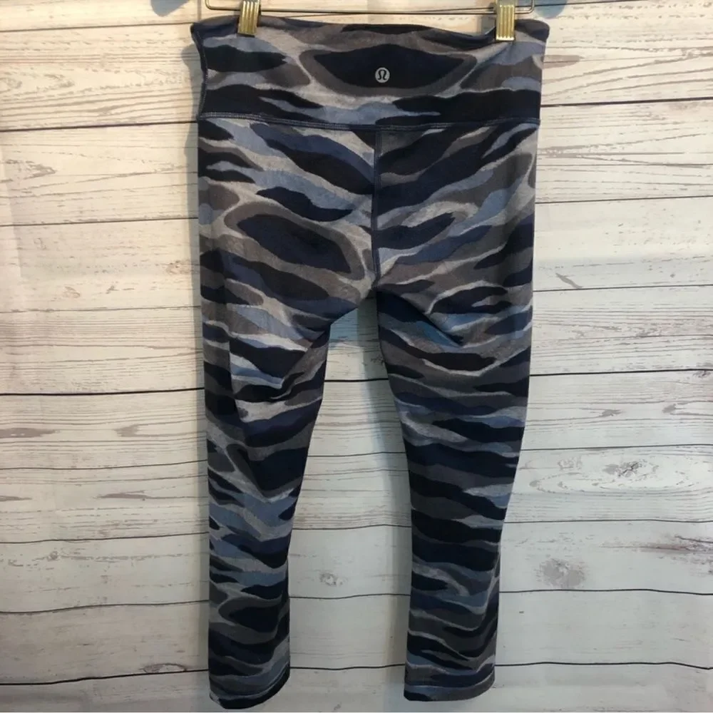 Lululemon Wunder Under Mini Coast Camo leggings 6